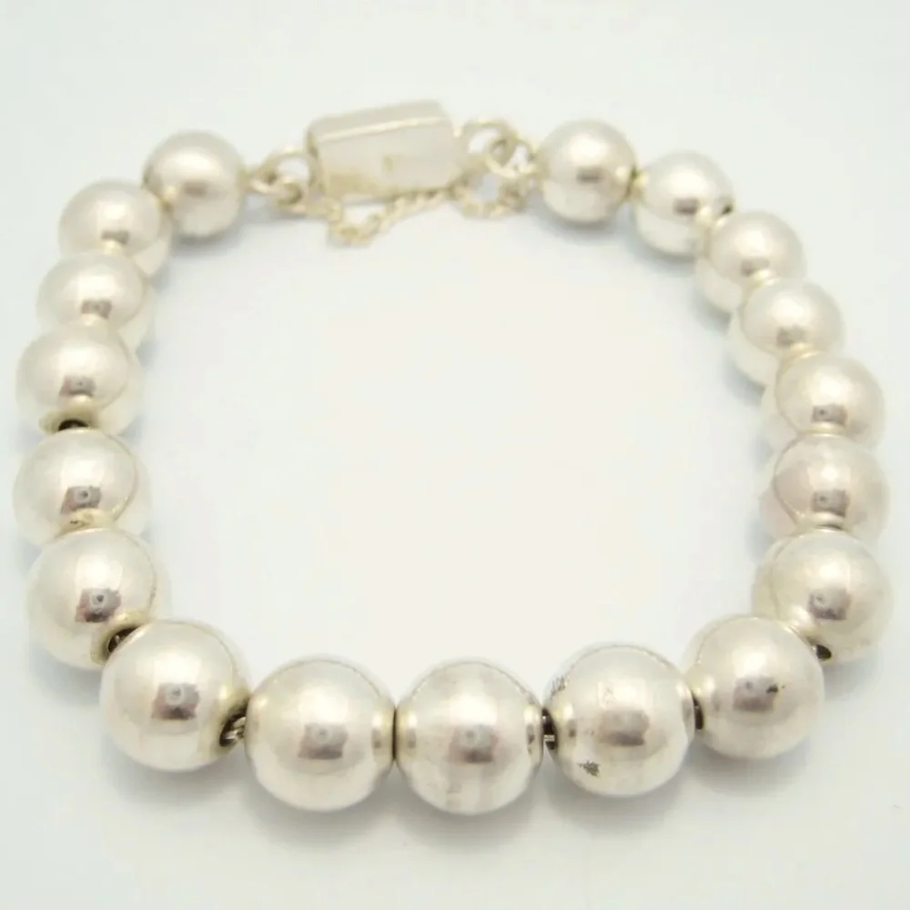 SOLD!! NEW Silpada Vintage Rare Solid Sterling Silver Large Bead Bracelet - Picture 1 of 10